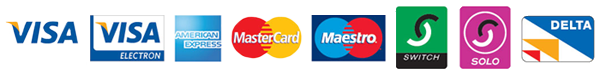 We accept all major card payments